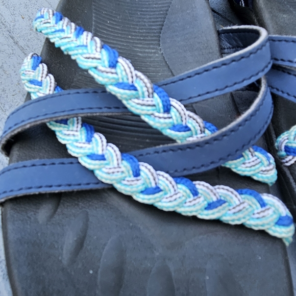 DUINN Hiking Sport Walk Sandal Adjustable Straps Blue Women's Size 8 US - 38 EU - Picture 7 of 11